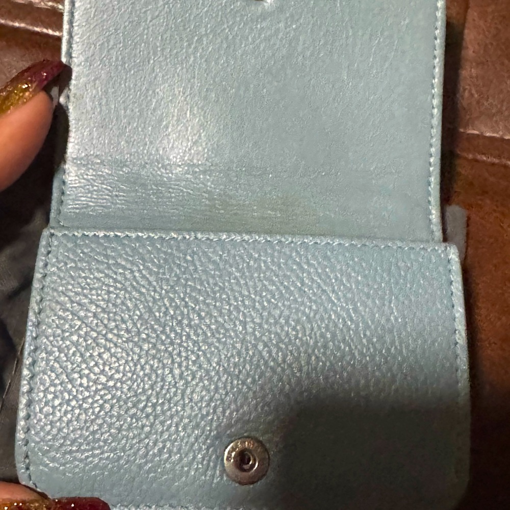 Balenciaga wallet light blue wallet full inclusion - Picture 5 of 11
